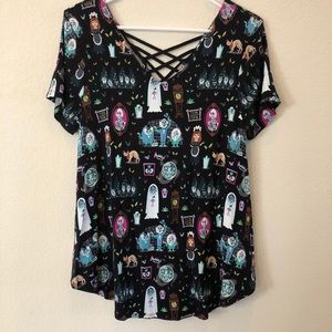 Disney Haunted Mansion Jerrod Maruyama Dooney & Bourke Top